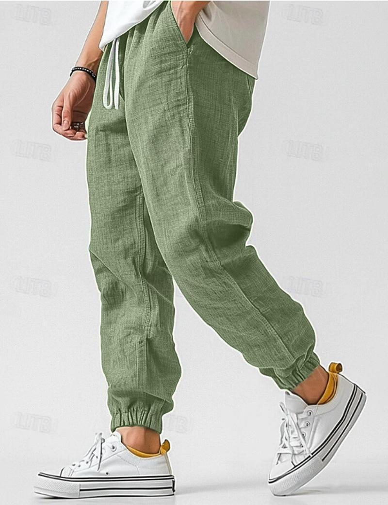 Men’s Casual Jogger Pants Drawstring Elastic Waist Lightweight Trousers