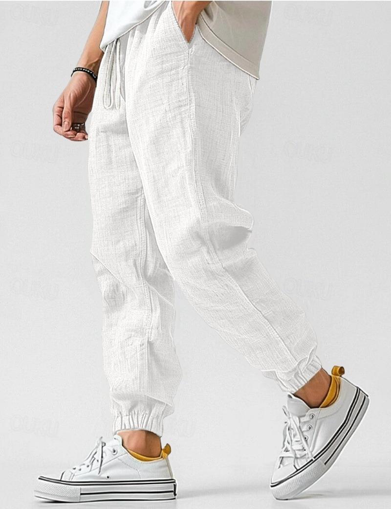Men’s Casual Jogger Pants Drawstring Elastic Waist Lightweight Trousers