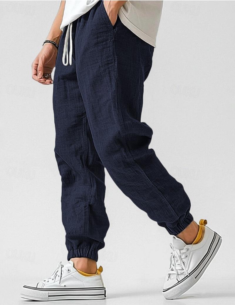 Men’s Casual Jogger Pants Drawstring Elastic Waist Lightweight Trousers