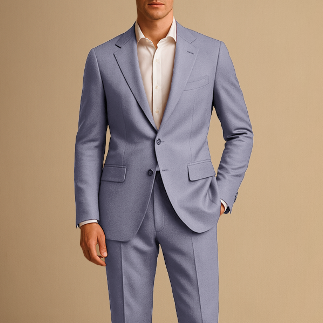 Men’s Two Piece Suit Slim Fit Formal Business Wedding Suit Set
