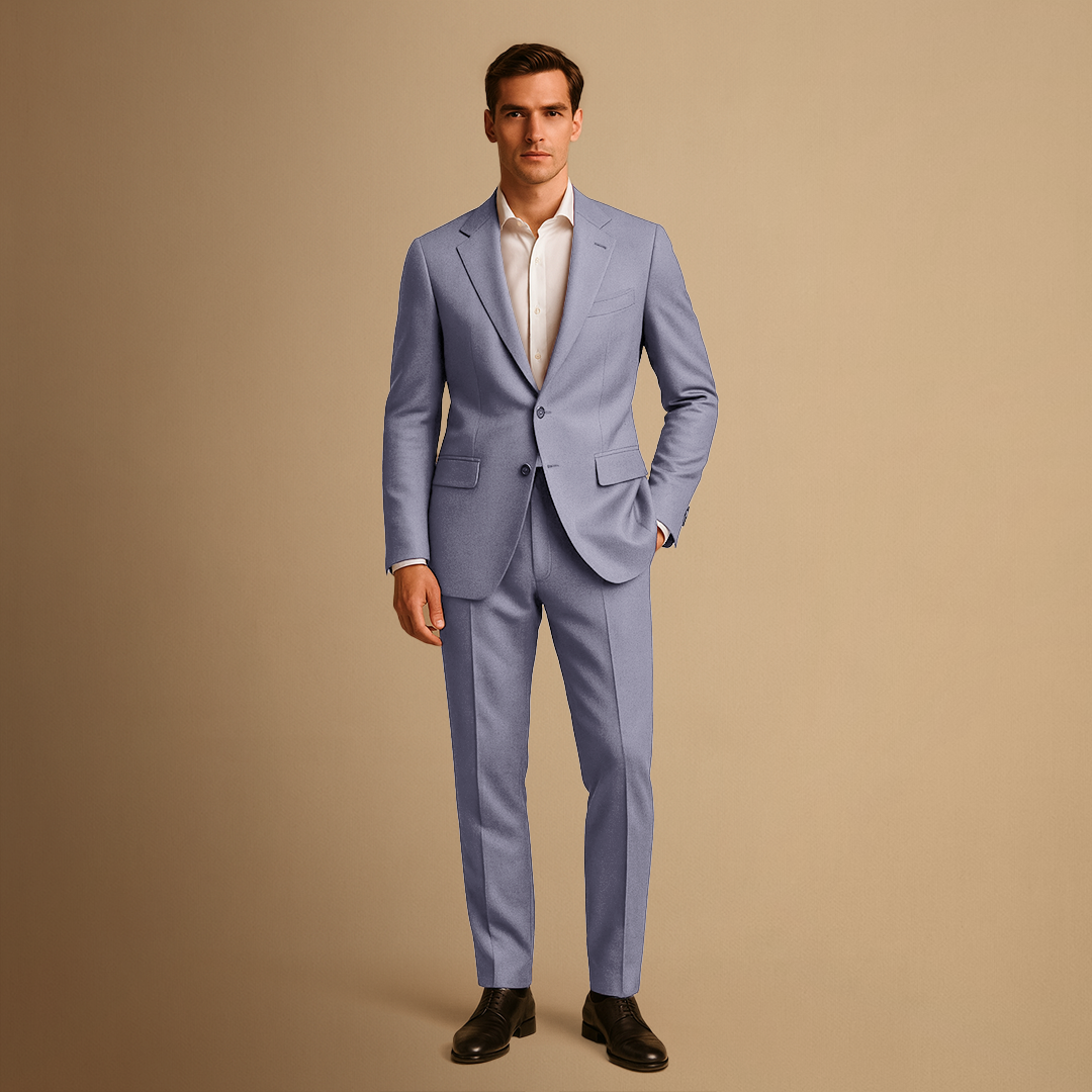Men’s Two Piece Suit Slim Fit Formal Business Wedding Suit Set