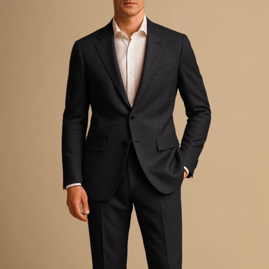 Men’s Two Piece Suit Slim Fit Formal Business Wedding Suit Set
