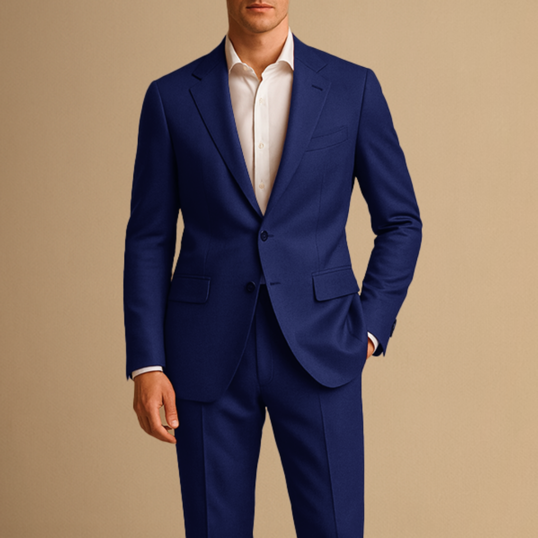 Men’s Two Piece Suit Slim Fit Formal Business Wedding Suit Set