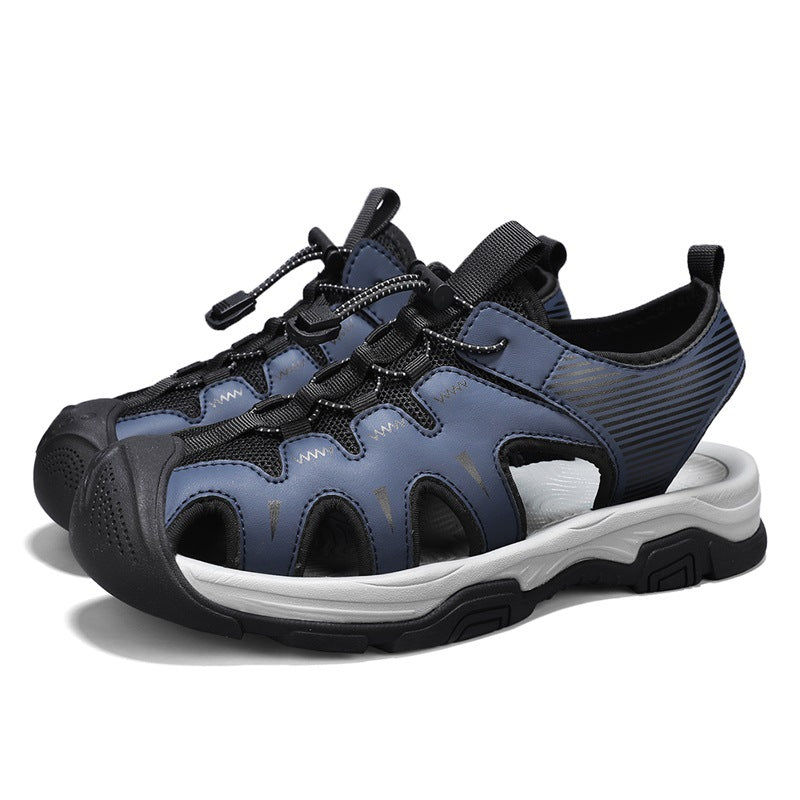 Men’s Closed Toe Sport Sandals Outdoor Hiking Water Shoes Breathable Beach Sandals