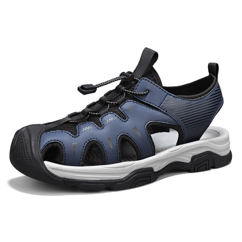 Men’s Closed Toe Sport Sandals Outdoor Hiking Water Shoes Breathable Beach Sandals