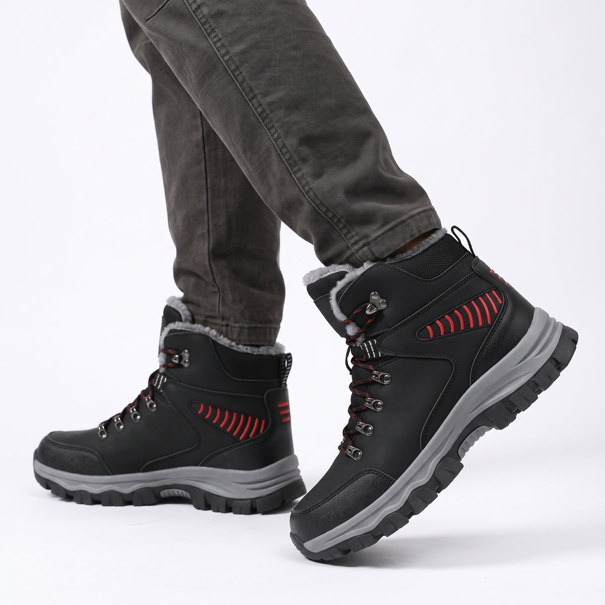 Men’s Hiking Boots Outdoor Walking Shoes Casual Ankle Footwear