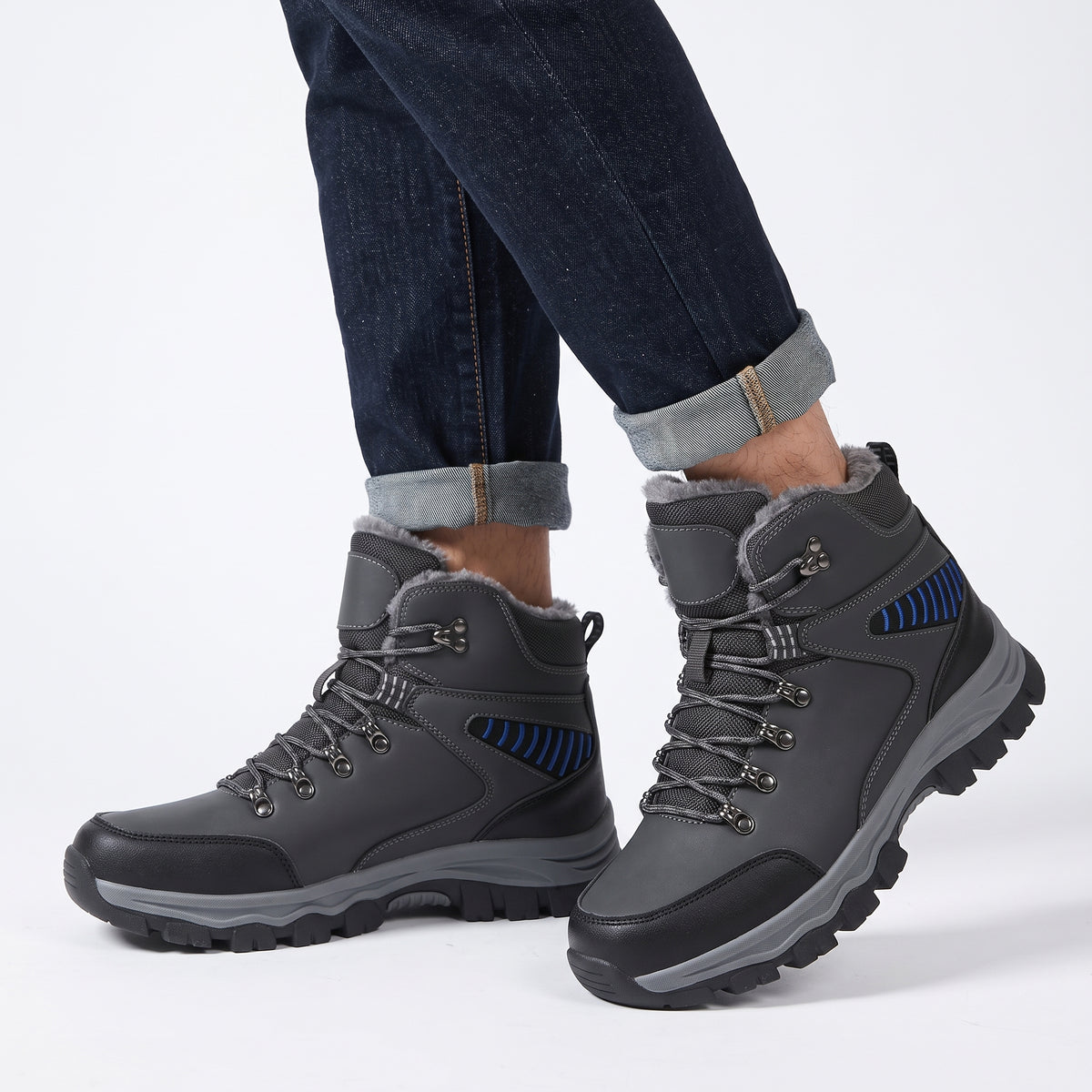 Men’s Hiking Boots Outdoor Walking Shoes Casual Ankle Footwear