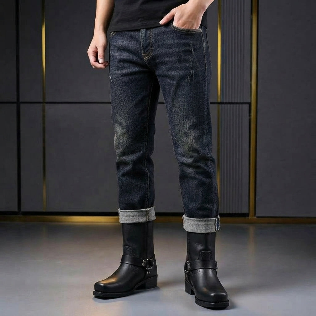 Men’s Western Boots Tall Casual Buckle Detail Footwear