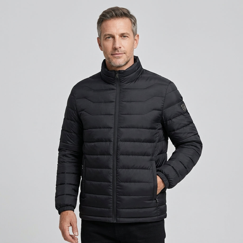Men’s Puffer Jacket Casual Zip Up Winter Outdoor Outerwear
