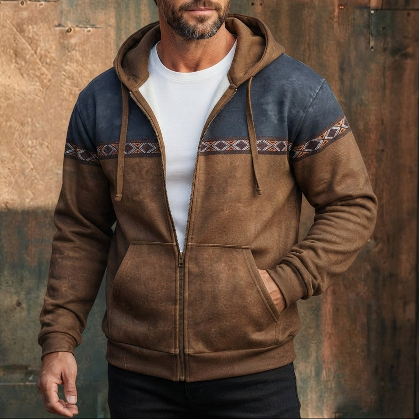 Men’s Hoodie Zip Casual Pullover Outdoor Streetwear Top