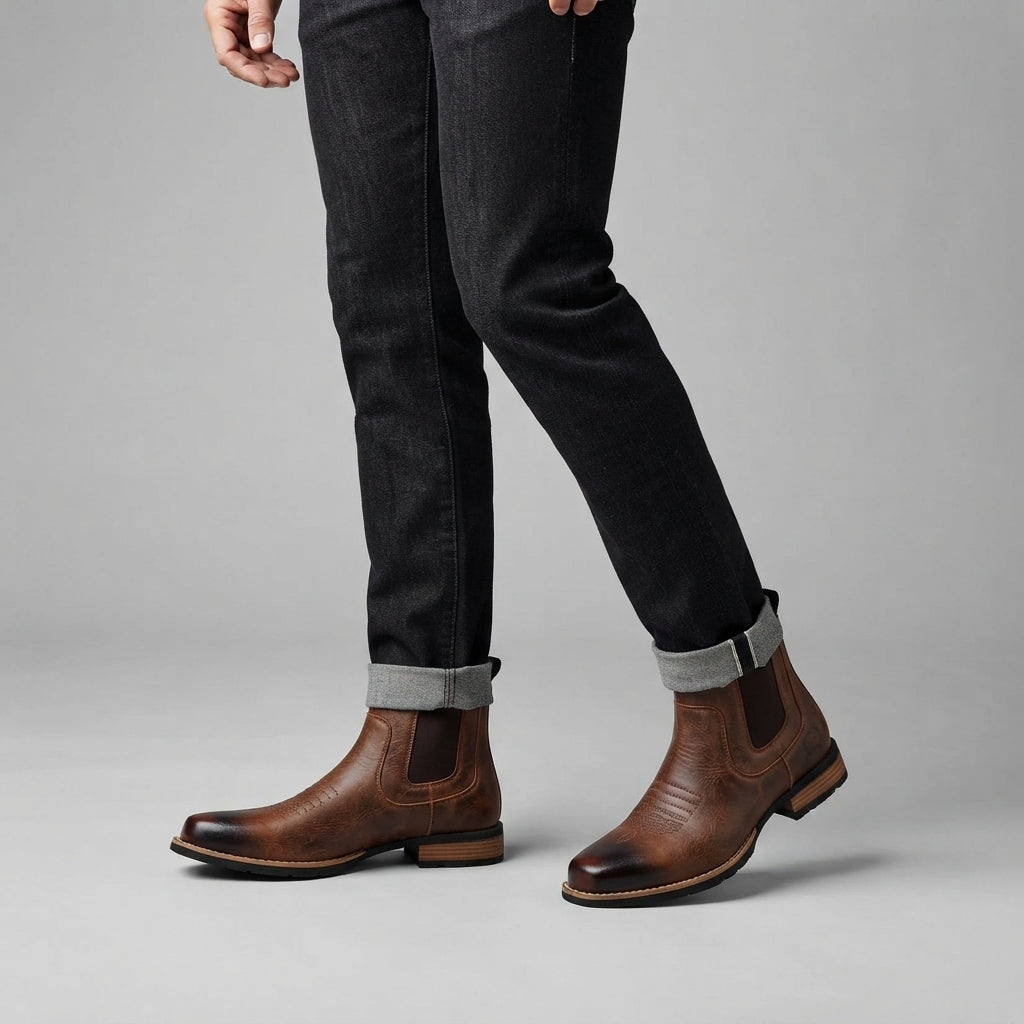 Men’s Chelsea Boots Casual Ankle Boots Everyday Dress Shoes