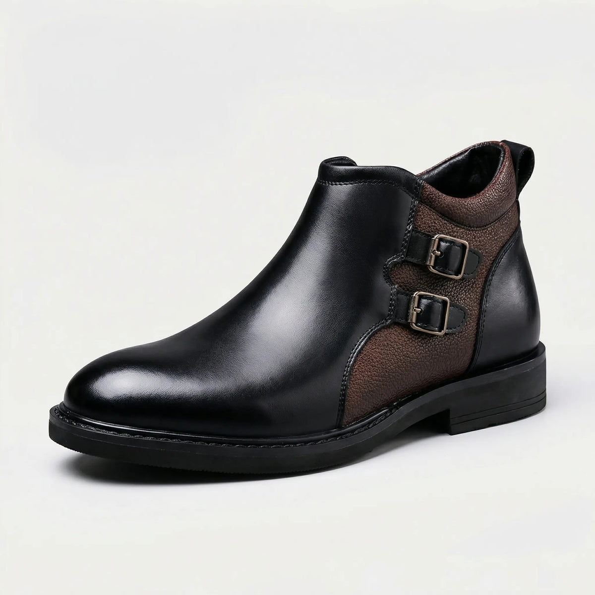 Men’s Ankle Boots Buckle Detail Casual Dress Shoes
