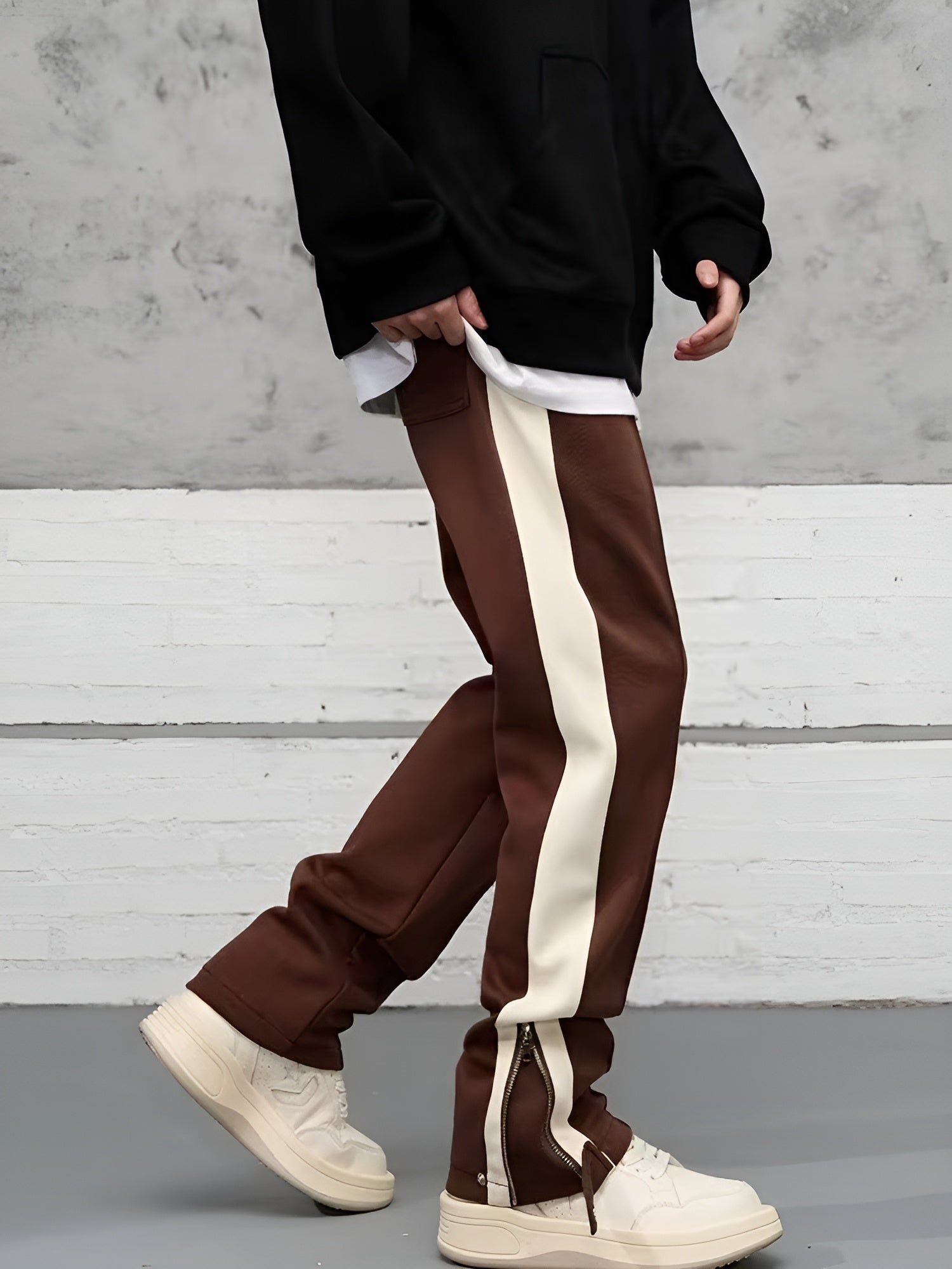 Palma De Mara - Cotton Blend Sweat Pants Wide Leg - Solorfit