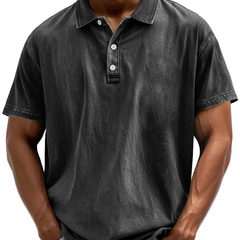 Men’s Polo Shirt Short Sleeve Casual Button