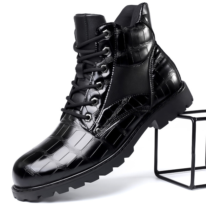Dante – Handmade Men Crocodile Leather Boots