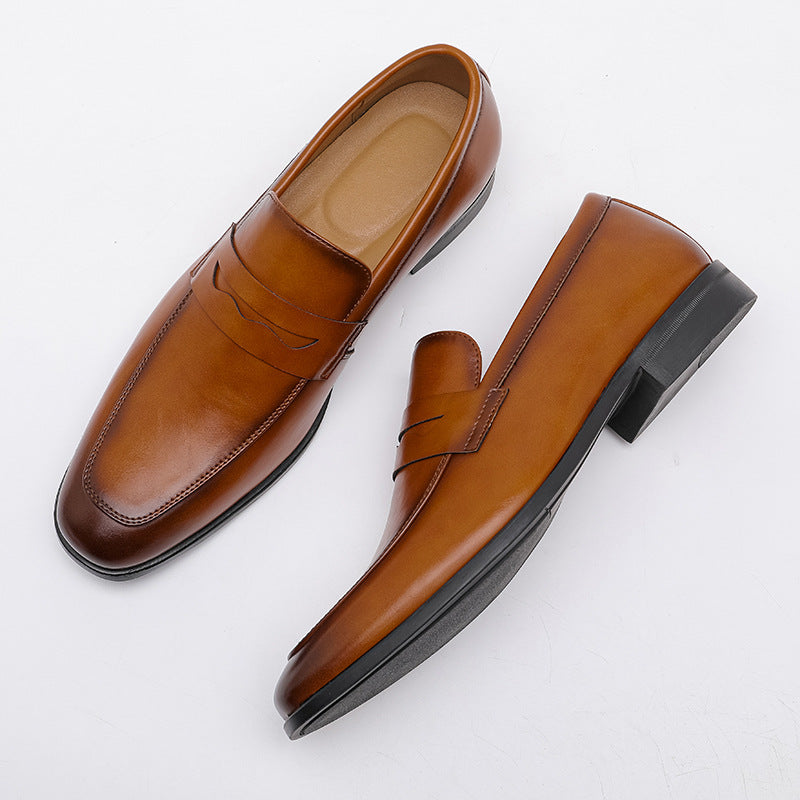 Men’s Penny Loafers Formal Business Dress Shoes Slip On Office Footwear