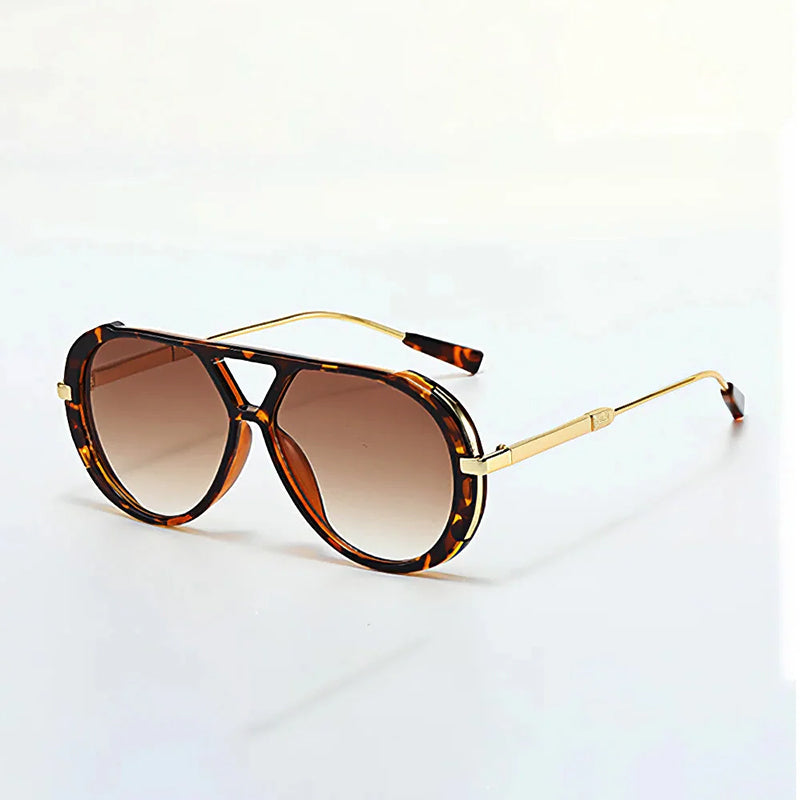 Orvion Retro Tortoise Aviator Sunglasses