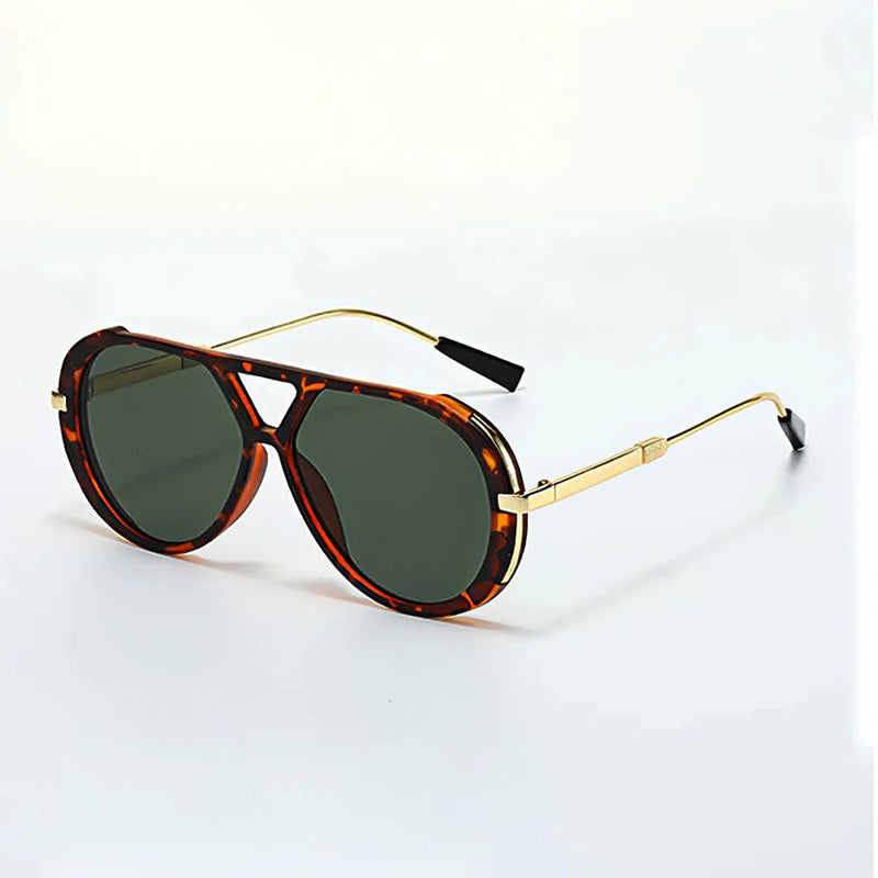 Orvion Retro Tortoise Aviator Sunglasses
