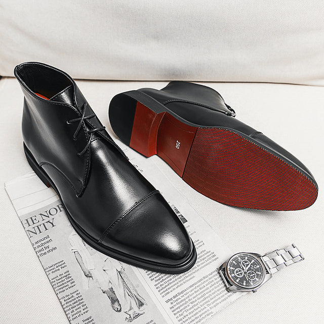 Red Bottoms Sole Leather Oxford Dress Shoes For Men