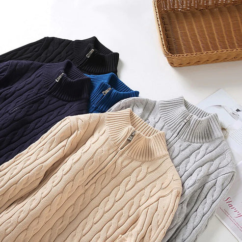 Castello | Old Money Half Zip Sweater - Solorfit