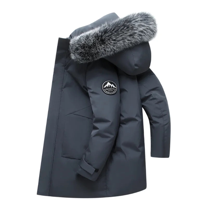 Men’s Parka Jacket Hooded Casual Outdoor Outerwear
