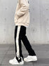 Palma De Mara - Cotton Blend Sweat Pants Wide Leg - Solorfit