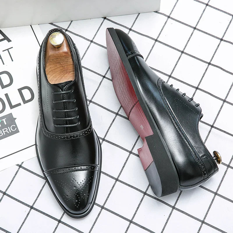 Oxford Royal Brogue Shoes Wedding Chique - Solorfit