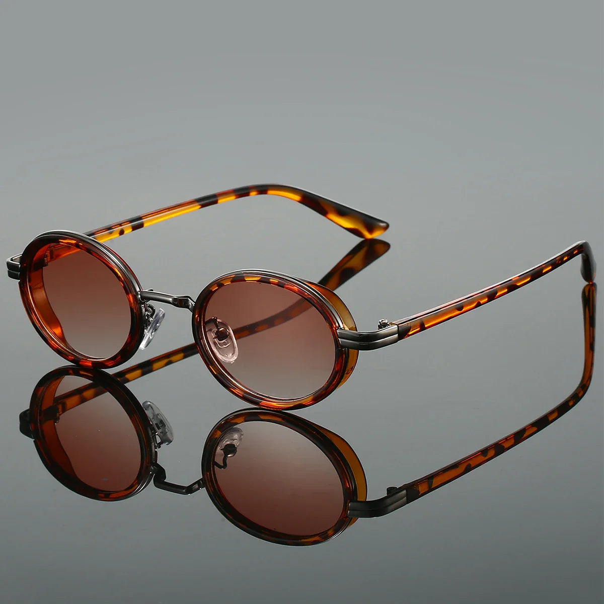 Round Polarized Sunglasses UV Protection Vintage Retro Fashion Eyewear