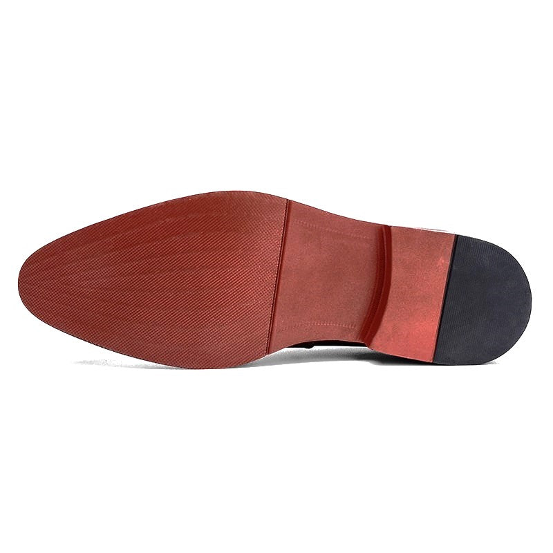 Red Bottom Classic Supportive Orthopedic Sole Leather Loafers