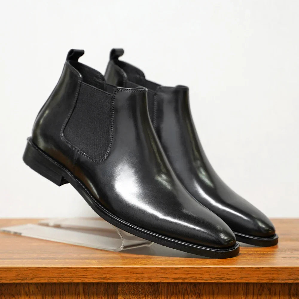 Leandro Bassano Genuine Leather Chelsea Boots - Solorfit