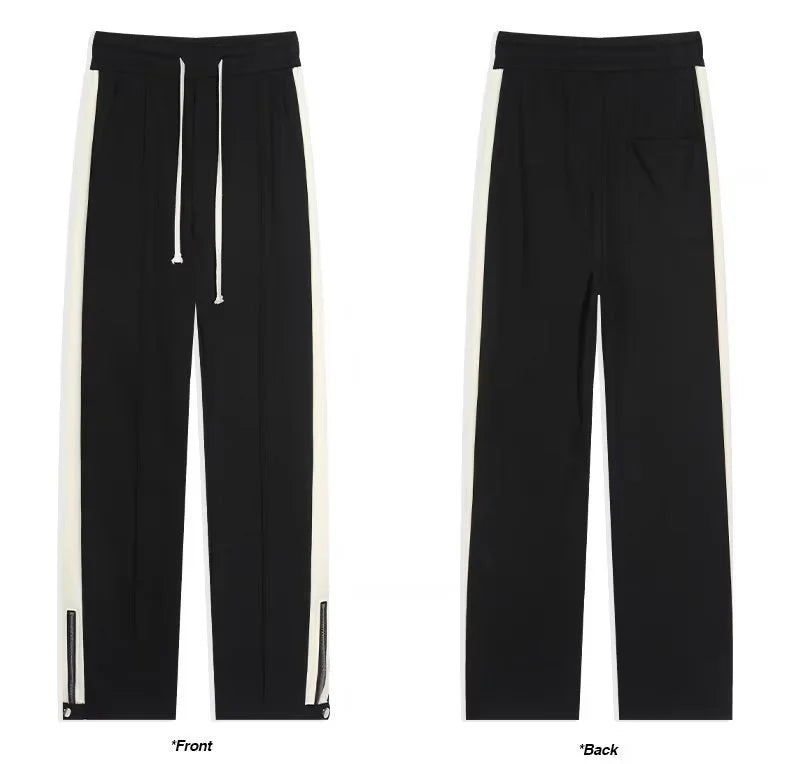 Palma De Mara - Cotton Blend Sweat Pants Wide Leg - Solorfit
