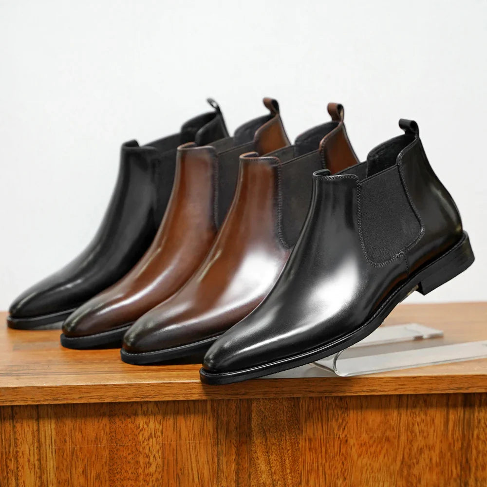 Leandro Bassano Genuine Leather Chelsea Boots - Solorfit