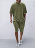 Casual Loose Fit Solid Sports Sets - Solorfit