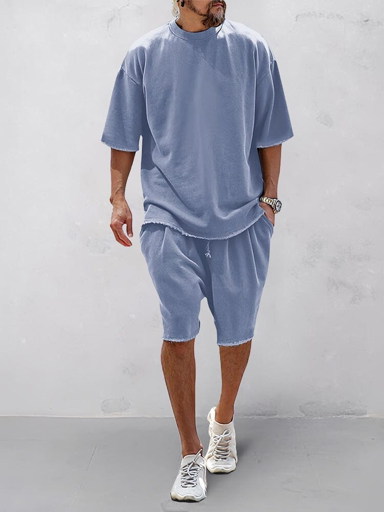 Casual Loose Fit Solid Sports Sets - Solorfit