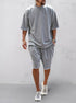Casual Loose Fit Solid Sports Sets - Solorfit