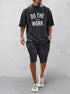Casual Loose Fit Solid Sports Sets - Solorfit