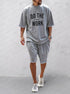 Casual Loose Fit Solid Sports Sets - Solorfit