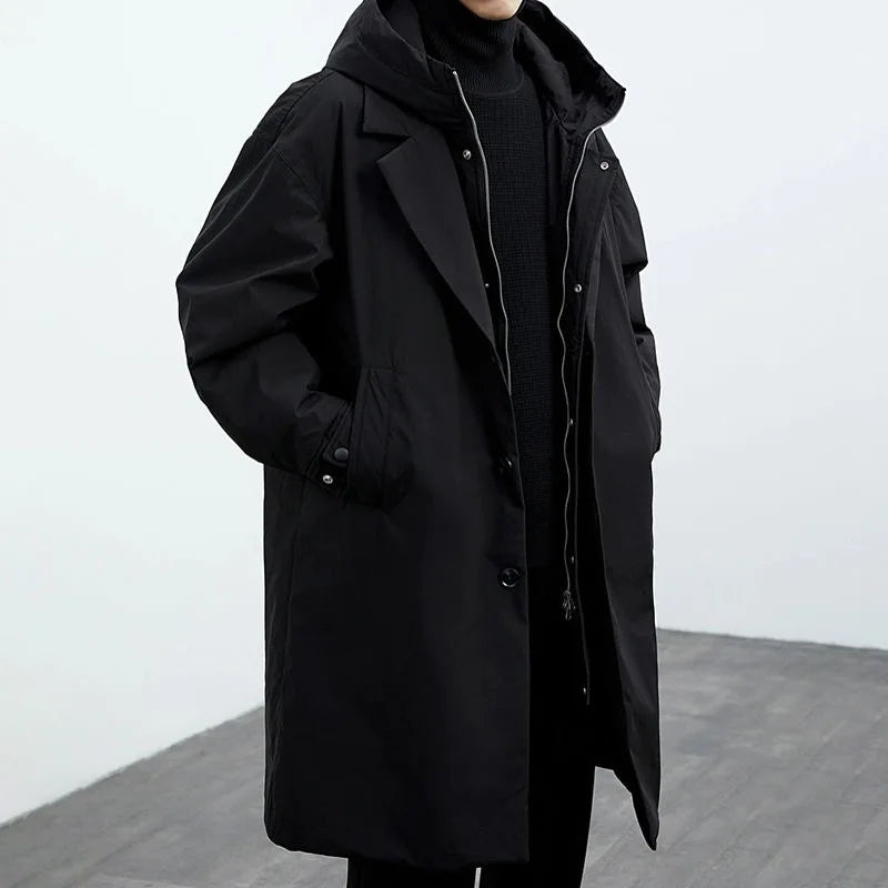 Kensington | Men’s Classic Overcoat – Long Wool Blend Coat for Formal and Casual Wear - Solorfit