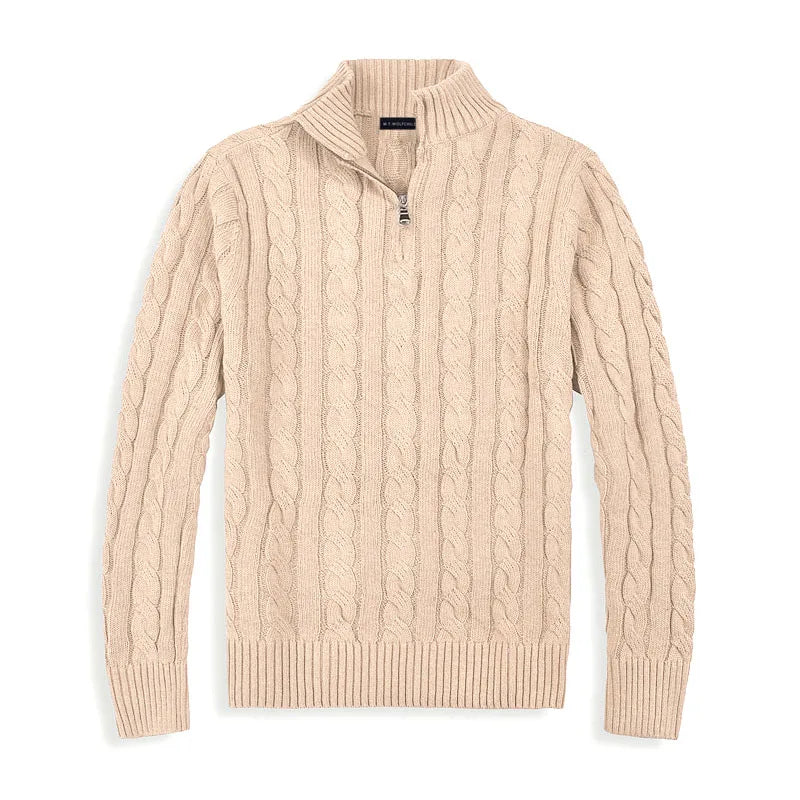 Castello | Old Money Half Zip Sweater - Solorfit