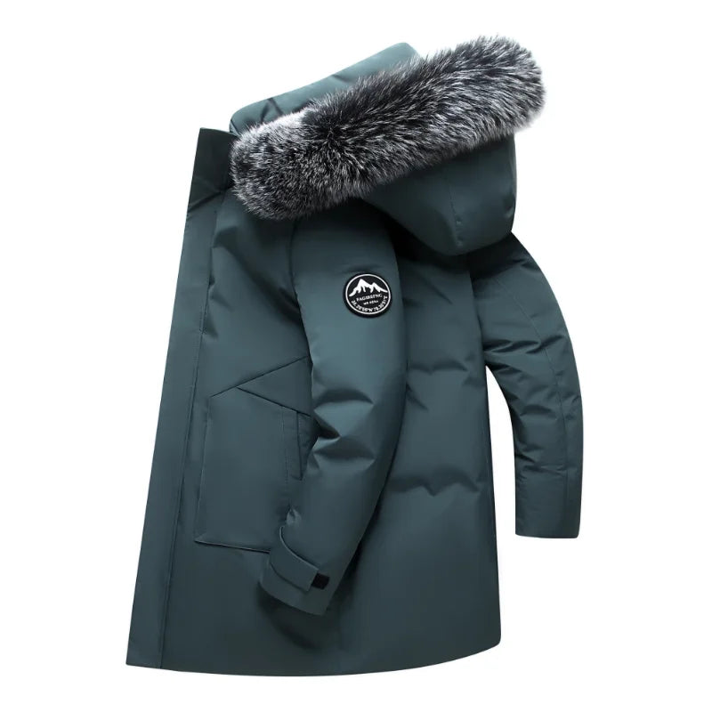 Men’s Parka Jacket Hooded Casual Outdoor Outerwear