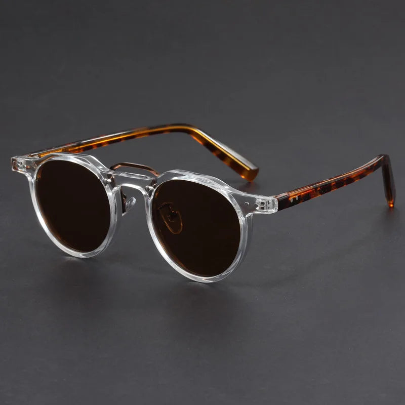 Round Polarized Sunglasses UV Protection Retro Fashion Eyewear