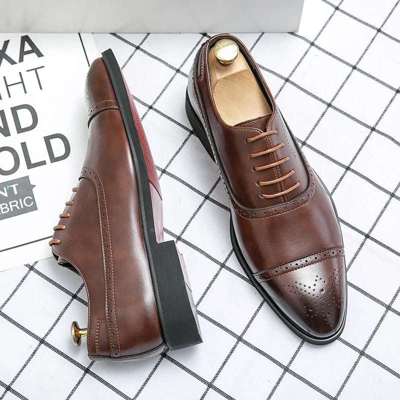 Oxford Royal Brogue Shoes Wedding Chique - Solorfit