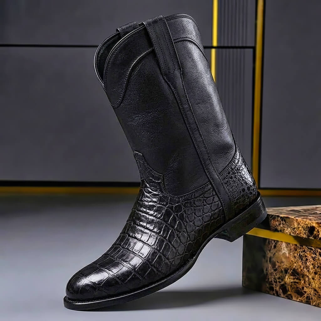 Men’s Western Boots Casual Cowboy Style Ankle Footwear
