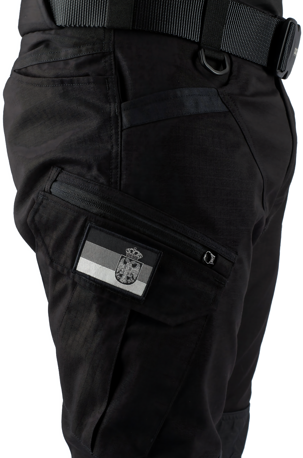 Men’s Tactical Cargo Pants Water Resistant Outdoor Hiking Combat Trousers Black