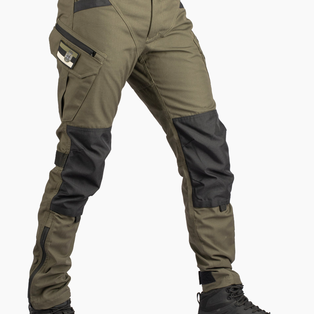Men’s Tactical Cargo Pants Water Resistant Outdoor Hiking Combat Trousers Black