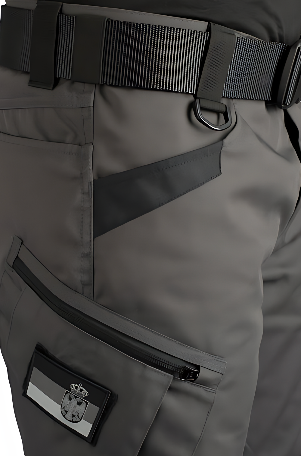Men’s Tactical Cargo Pants Water Resistant Outdoor Hiking Combat Trousers Black