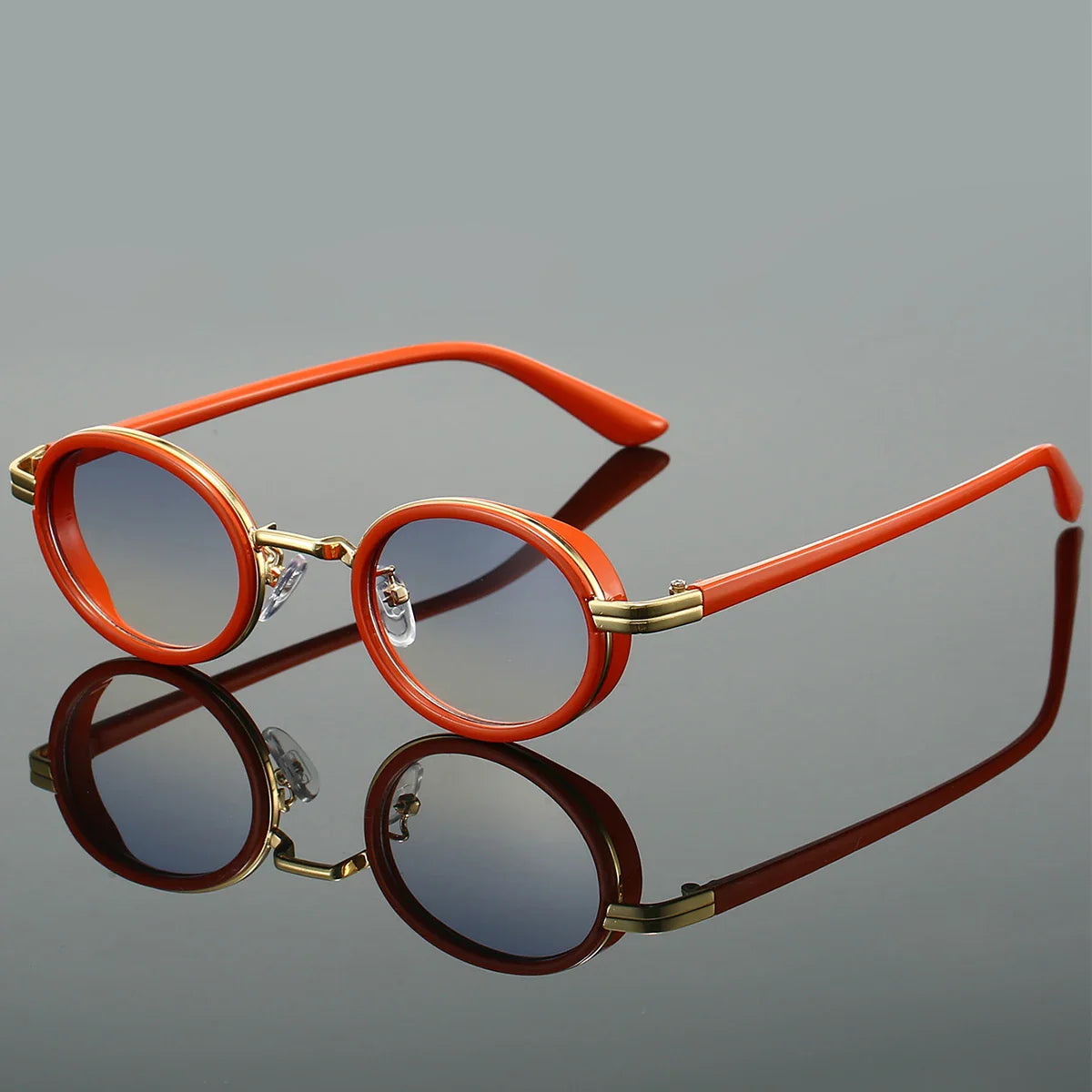 Round Polarized Sunglasses UV Protection Vintage Retro Fashion Eyewear