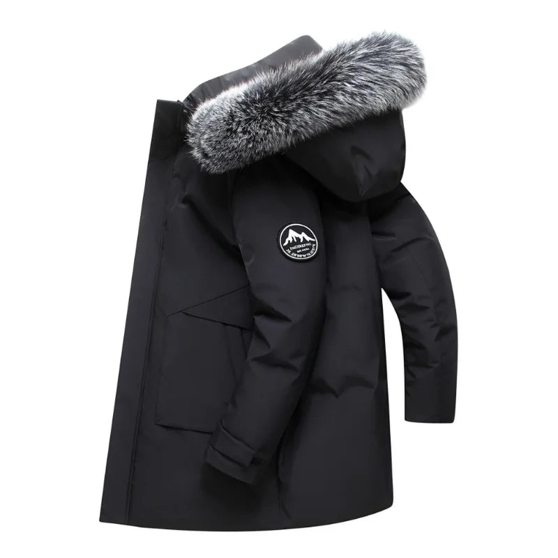 Men’s Parka Jacket Hooded Casual Outdoor Outerwear