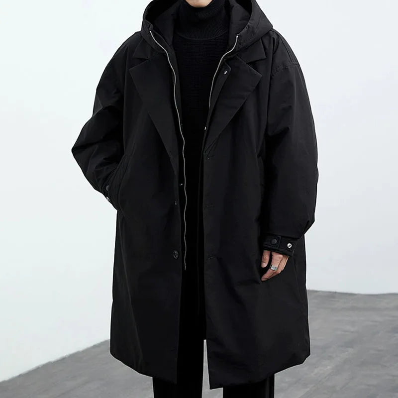 Kensington | Men’s Classic Overcoat – Long Wool Blend Coat for Formal and Casual Wear - Solorfit