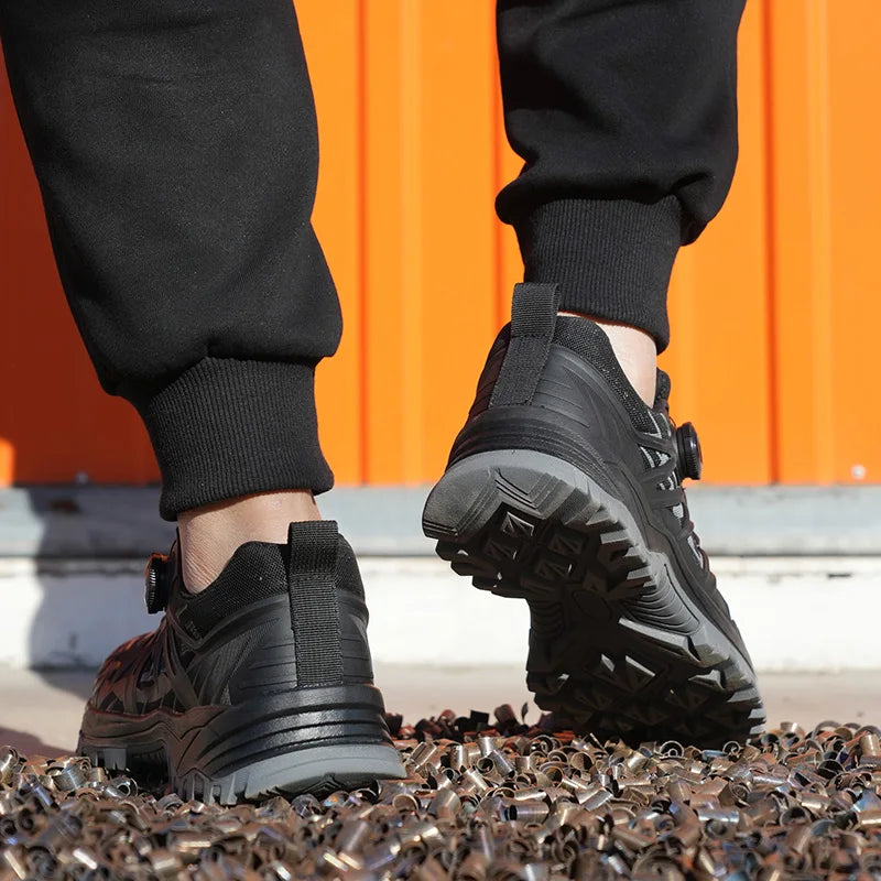 Men’s Steel Toe Safety Shoes Lightweight Slip Resistant Work Sneakers